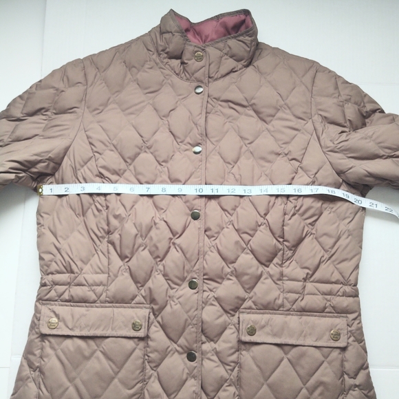EDDIE BAUER Tan Goose Down Quilted Jacket Size Large - Picture 7 of 14